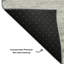Tapis argent de qualité supérieure lavable à la machine Cerrito AMF592-105076999