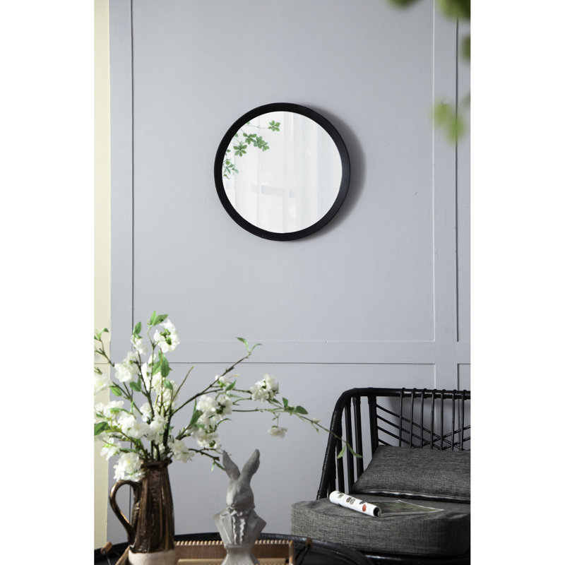 Miroir mural élégant en bois de manguier - idéal pour la salle de bain et le hall d'entrée