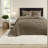 Comfortable Cotton Mocha Bedding Sets, Reversible King Style For Home