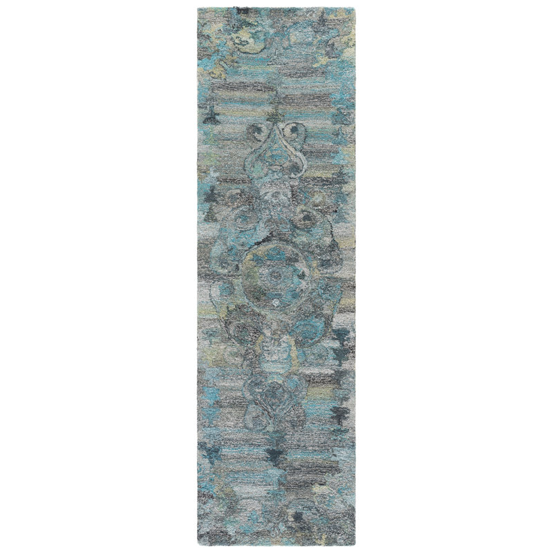 Tapis d'intérieur performance touffeté à la main Anatolia, Tapis de couloir 2 pi 3 po x 8 pi 0 po