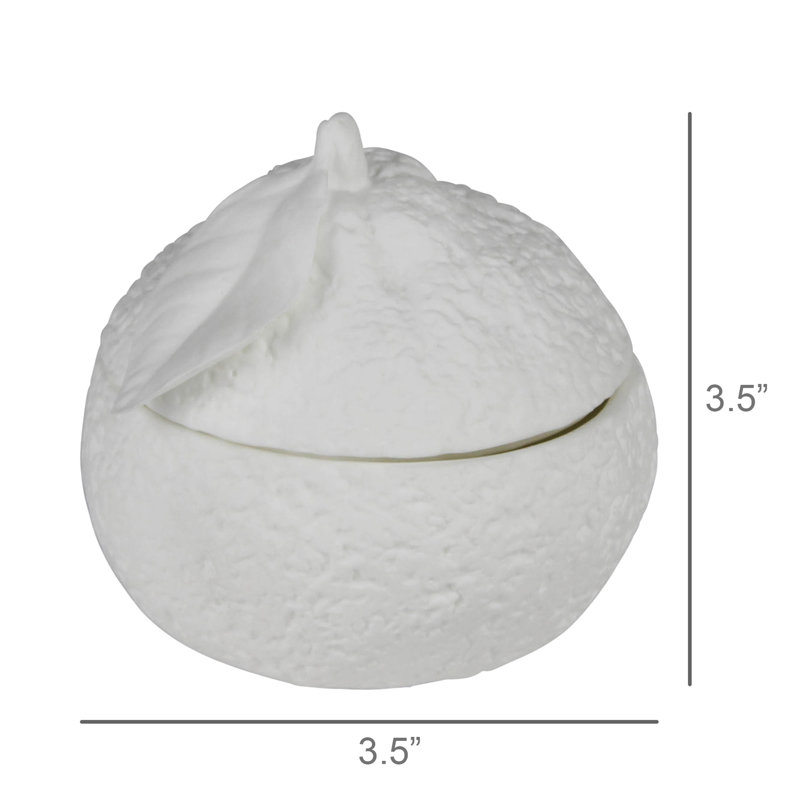 Mandarin Orange Box, Bone China