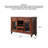 55.12" Brown Rectangular Solid Wood Wine Racks