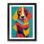 Ankeus Dachshund Cubism 1 Piece Wall Art-532533321-532533327