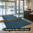Mayberry Rug Weather Guard Door Mat, Made in the USA, Heavy Duty Entrance Mats, Commercial Office Doormat, Waterproof, Vinyl Backing, Boot Scraper, Blue 2'x3'-119783246