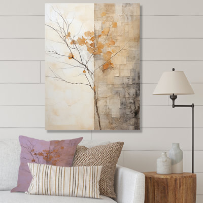 Minimalisme Sycamore Tree Landscape III, reproduction d'art sur toile