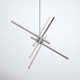 Rochelle 4 Light Metal Dimmable LED Sputnik Chandelier