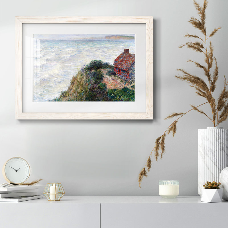 Maison de pêcheur à Petit, Blanc, H 14 po x l 20 po x P 1,5 po