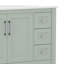 Ensemble de meuble-lavabo simple 36 po avec lavabo, armoire, tablette de rangement ouverte et tiroirs de rangement Caniya-1045739435-1030693171-1045739432