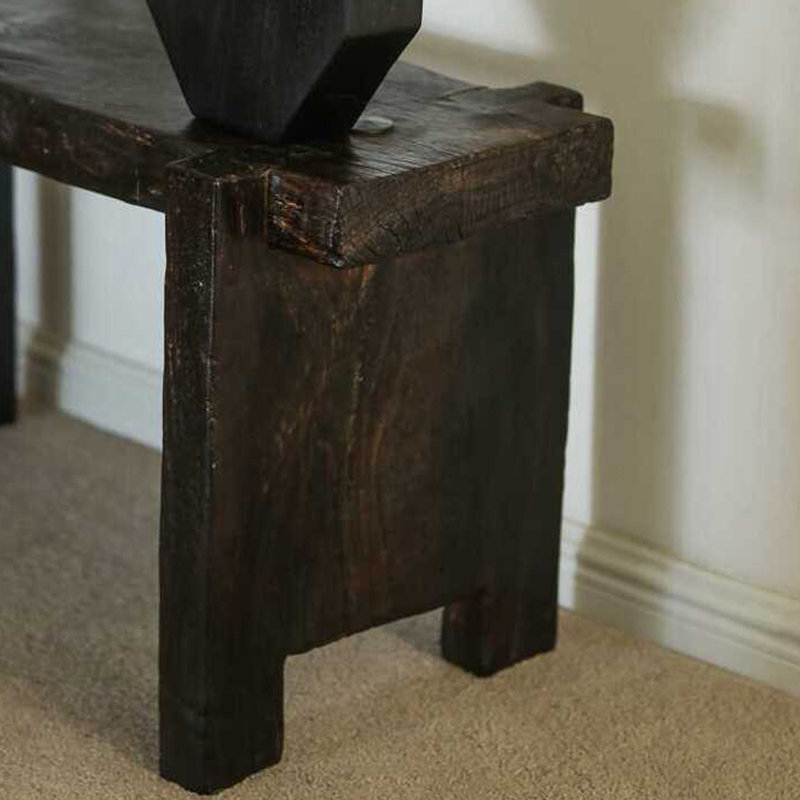 Wabi-Sabi Style Solid Wood Console Table