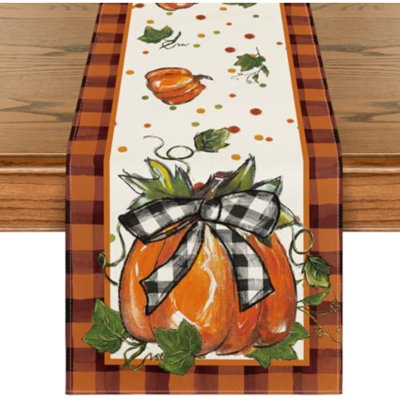 210 GSM Fall Table Runner Home Party Decor 13x72 Inch