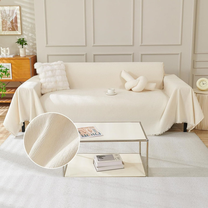 Sofa Slipcover, Beige