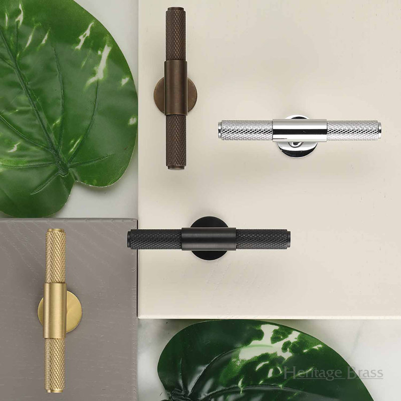 Heritage Cabinet Knob Knurled Fountain Design, Polished Nickel, 6cm H x 2cm W x 3.4cm D