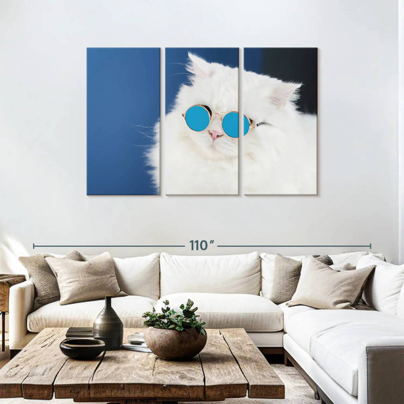 Brampt Cat Glasses, 48" H x 74" W