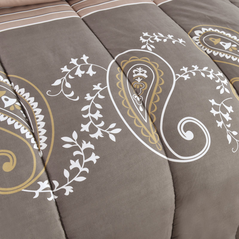 Ensemble d'édredon en duvet d'oie douce et moelleux 7 pièces avec ensemble de draps 4 pièces Marina