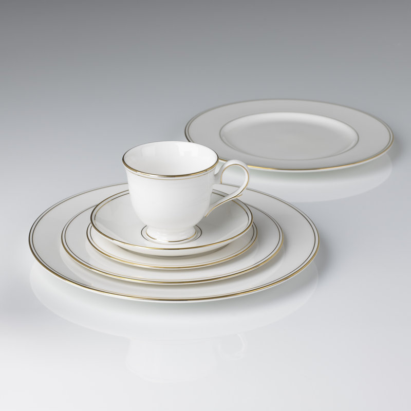 Lenox Federal Gold Bone China 5 Piece Place Setting, Service for 1
