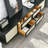 Solid Wood Wicker TV Stand with Storage-104901785