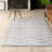 Sarepta Contemporary Waves Power Loom Performance Gray Rug-249442745