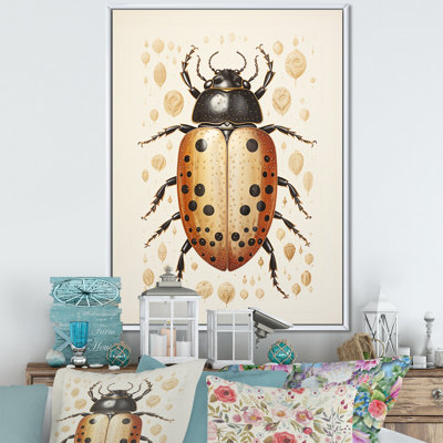 Coccinelle doré minimaliste II - imprimé