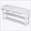 Élégante console d'entrée avec 4 tiroirs et 2 tablettes, parfaite pour un rangement organisé et élégant-1051661287
