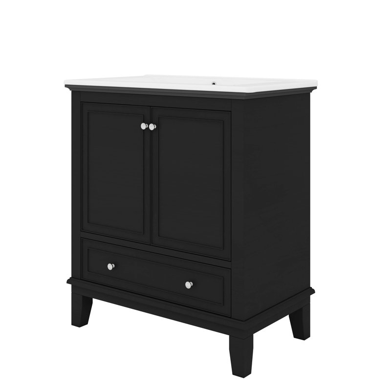 Ensemble de meuble-lavabo avec lavabo avec portes et un tiroir