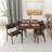 Kentaro Mid-Century Style 5 Piece Solid Wood Dining Set