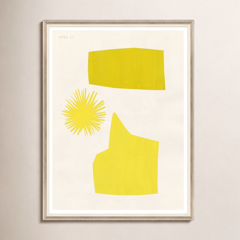«Sunburst» par Susan Hable - Peinture encadrée sur papier