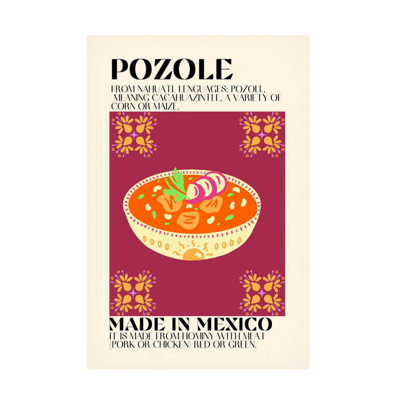 Art sur toile Gaec Studio Pozole, H 32 po x l 22 po x P 2 po