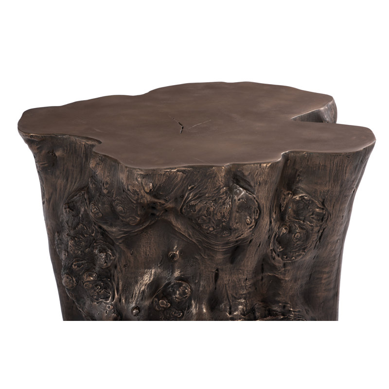 Cast Naturals End Table, Bronze