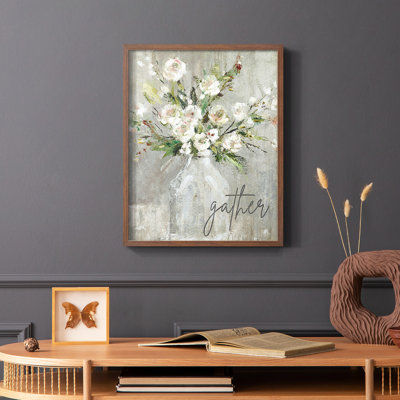 Gather Framed Print - Solid Wood