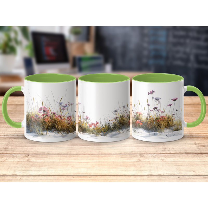 Ceramic Coffee Mug, Light Green