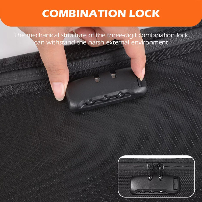 10 Pack Fireproof Document Bag With Lock