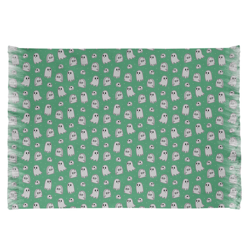 Vert fantôme classique/Tapis décoratif blanc, Oui