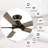 Geovoni 52'' Ceiling Fan with LED Lights