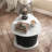 Arsento End Table With Fluted Pedestal Storage Base