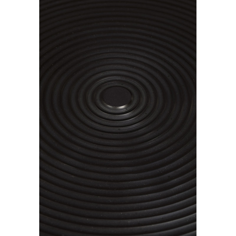 Hypnotising Black Round Metal Dining Table