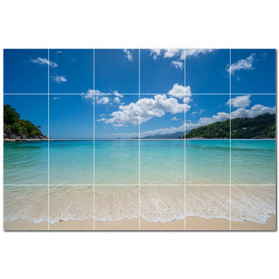 Murale décorative en céramique 4,25 po x 4,25 po