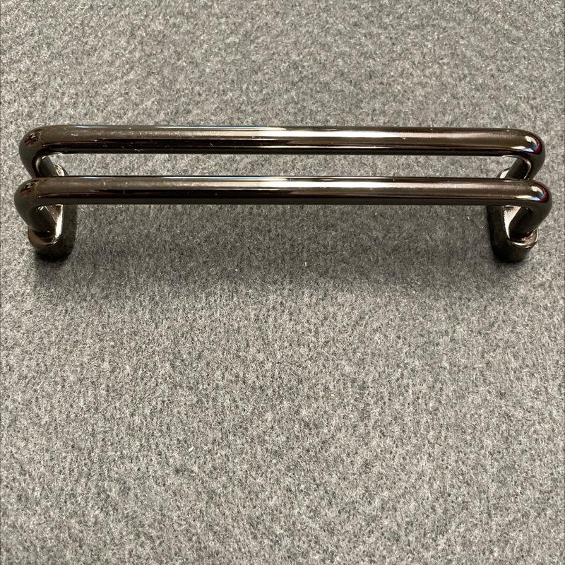 Poignée style rail 3-3 / 4 ", Noir chromé