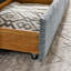 Lit de jour en tissu Grey Boucle avec lit gigogne et deux tiroirs, option grand lit
