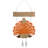 18"H Iron/Wooden Turkey Welcome Wall Decor