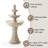 Weather Resistant Fountain with Lights