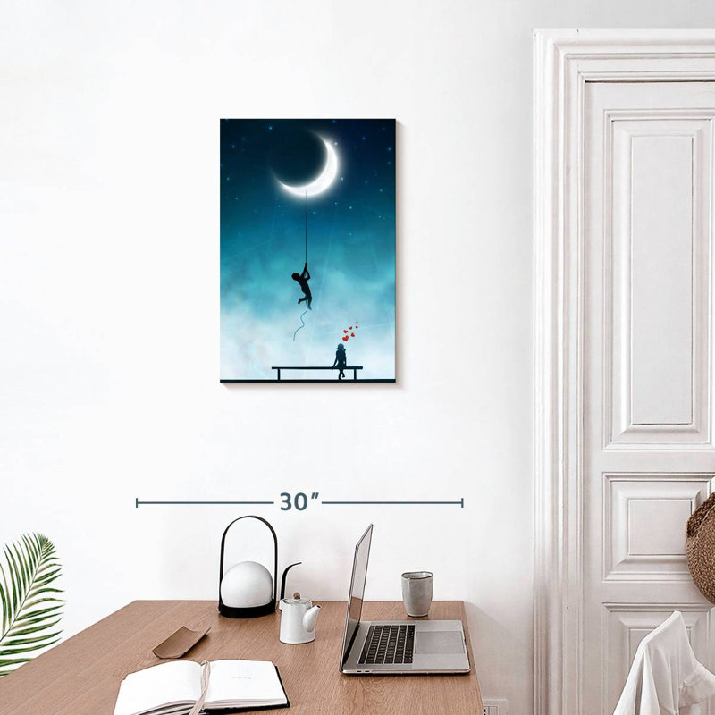 Kelan Give You The Moon, 24" H x 16" W