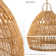 Annasha Pendant Light – 15" Natural Rattan Plug-In or Hardwired Light Fixture for Kitchen, Dining Room, or Bedroom in Boho and Coastal Styles