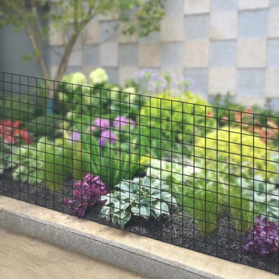 36inch x 50ft Black Vinyl Coated Hardware Cloth 2" X 3" 16Ga Welded Wire Mesh fence, PVC Coated Welded Chicken Wire Fencing, Metal Garden Plant Fencing, for Chicken Coop and Home Improvement