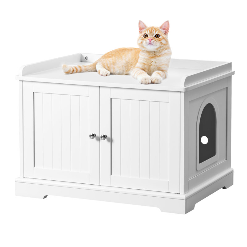 Deannea Litter Box Enclosure, White