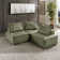 Thedford 3-Piece Velvet Tufted Modular Sofa with Pillow Back