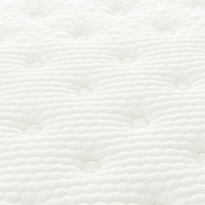 Matelas hybride à ressorts ensachés de qualité supérieure, matelas en mousse viscoélastique imprégnée de gel, blanc / gris