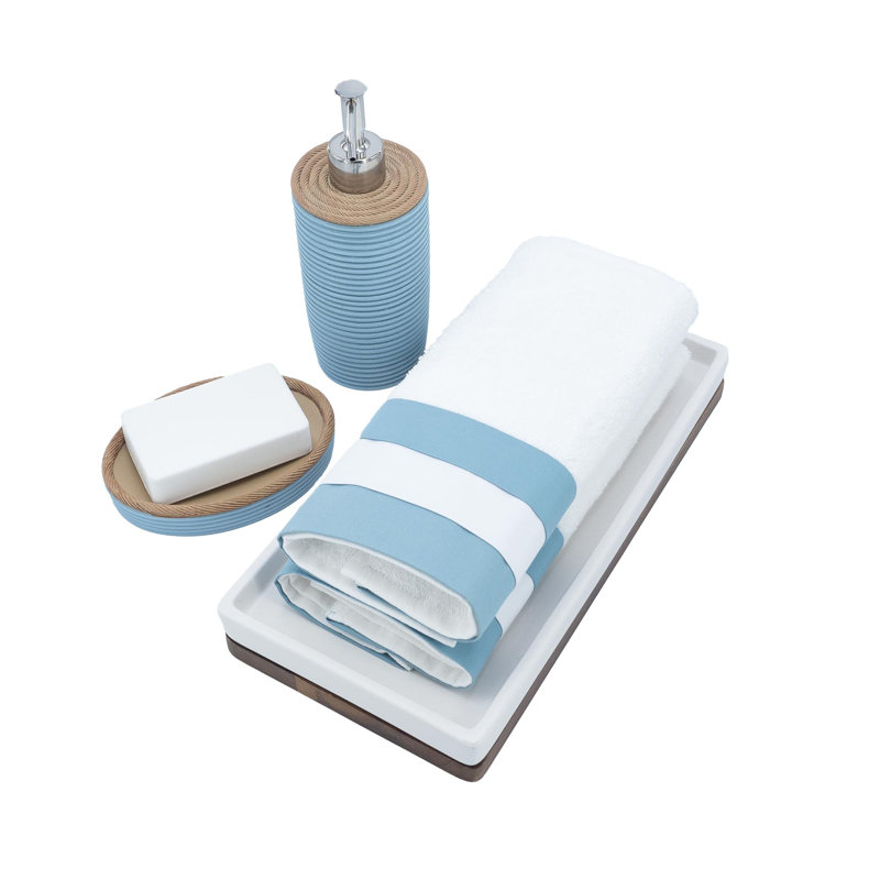 Agapita Super Plush Fingertip Towel, Turquoise