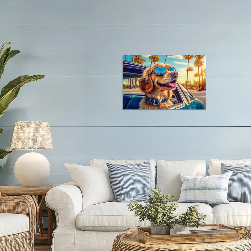 «Cool Puppy Summer Sunset», conception par Image World, H 20 po x l 30 po