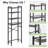 Agassiz Metal Adjustable Freestanding Over The Toilet Storage-573545063
