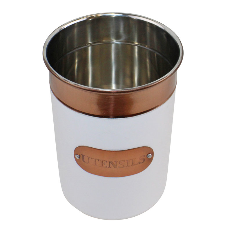 Stainless Steel Round Utensil Crock